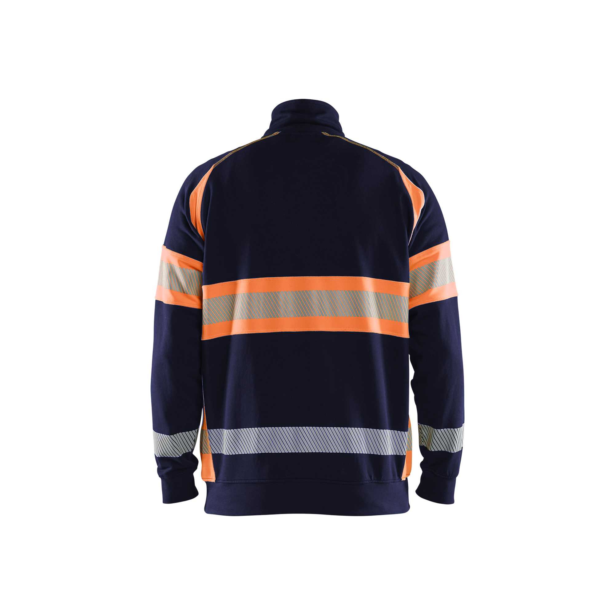 BLAKLADER 35531158 Hi Vis Sweater Hi Vis Reflective Half-zip Work Sweatshirt MEN - 100% Cotton